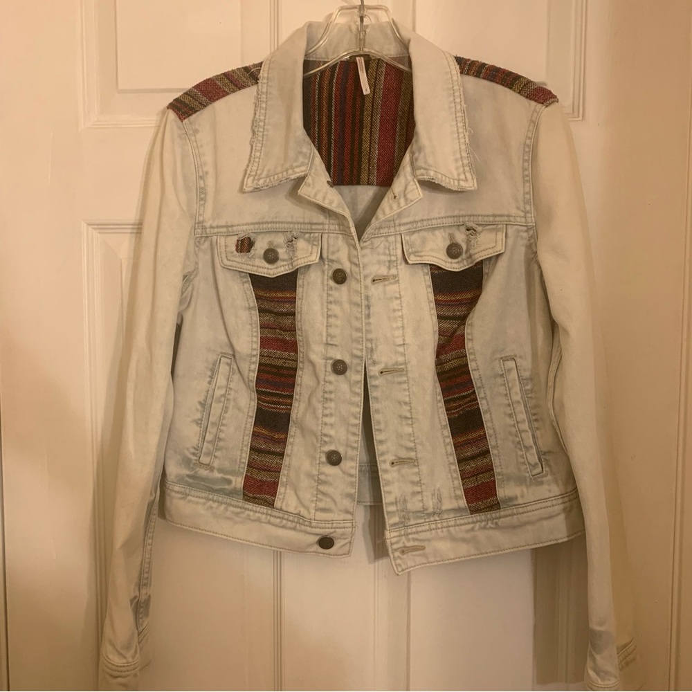 FREE PEOPLE cropped denim jacket